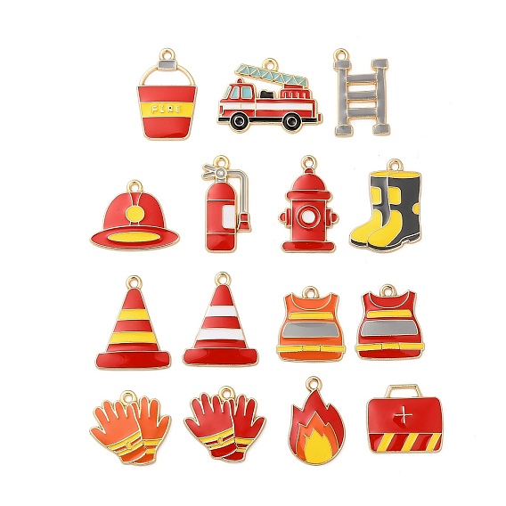 Подвески из эмали и сплава, золотой свет, без кадмия, без никеля и без свинца