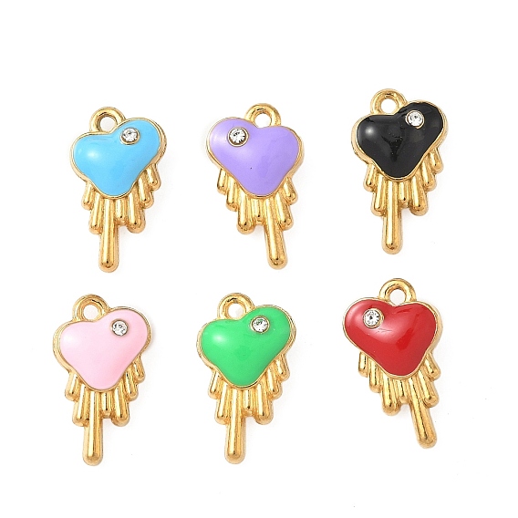 304 нержавеющей стальной эмали подвески, сердце прелести, ионное покрытие (ip)