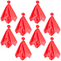 8Pcs Polyester Penalty Flag, Tossing Flag, with EVA Ball, for Rugby Referee Prop
