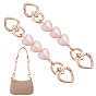 2 шт. цепочки-удлинители для сумок из сплава в форме розового сердца, для замены мешка