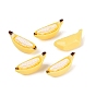 Opaque Resin Imitation Fruit Cabochons, Banana
