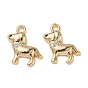 Micro cuivres ouvrent charmes de zircons, charmes de chien, sans nickel, réel 18 k plaqué or