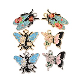 Подвески из эмали и сплава, насекомое