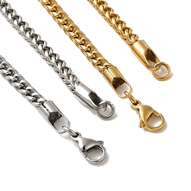 304 Stainless Steel Wheat Chain Necklaces for Women Men