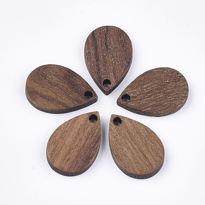 Walnut Wood Pendants, Teardrop