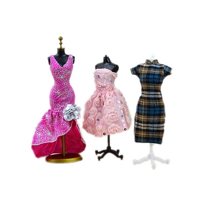 Plastic Mannequin Model Clothing Support, Torso Display, Doll Skirt Display Rack for Doll DIY Making Accessories