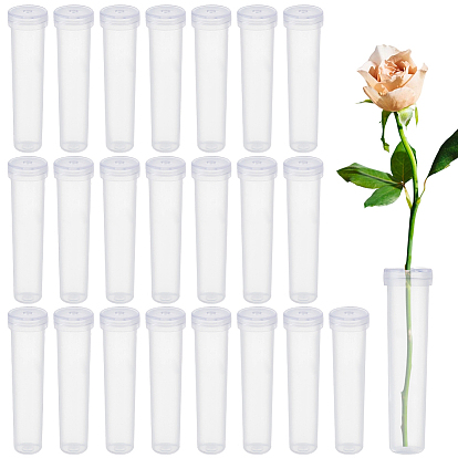 50Pcs Column Plastic Floral Water Tubes for Flower Arrangements