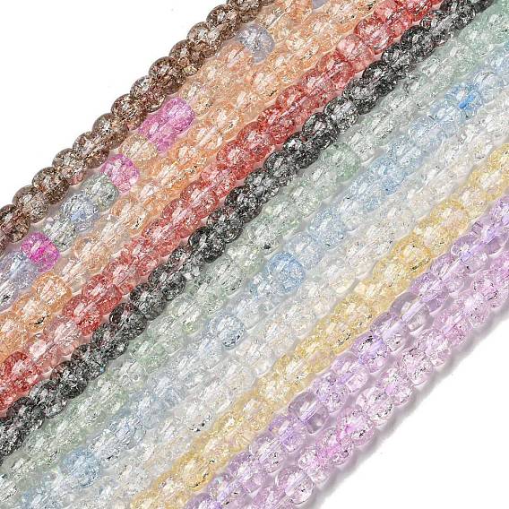 Прозрачная краска-распылитель с трещинами стеклянные бусины нити, колонка