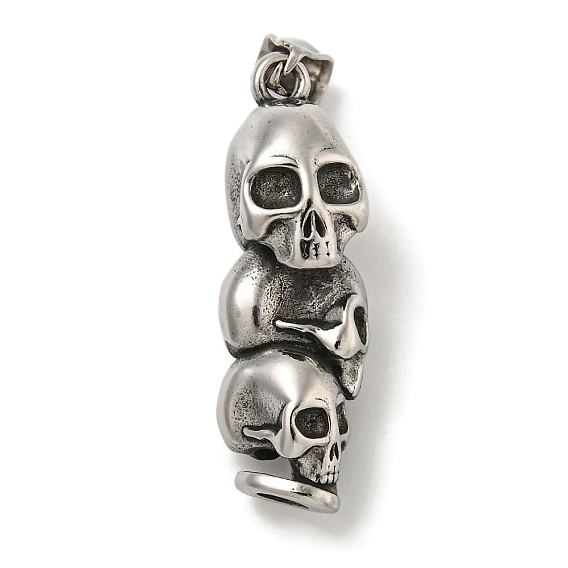 316 хирургические подвески из нержавеющей стали, очарование черепа