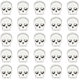 30европейские бусины из сплава, бусины с большим отверстием, череп