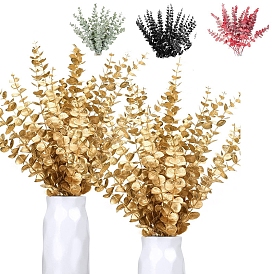 Plastic Artificial Eucalyptus Leaves, for Vase Wedding Bouquet Home Decoration