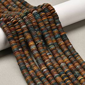 Океан Природный яшмы бисер нитей, матовые, дисковые бусы, Heishi бусы
