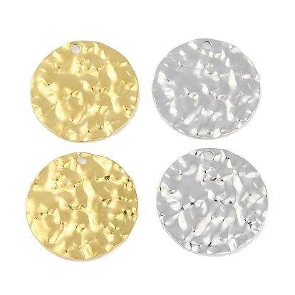 Ионное покрытие (ip) 304 подвески из нержавеющей стали, текстурированная плоская круглая подвеска