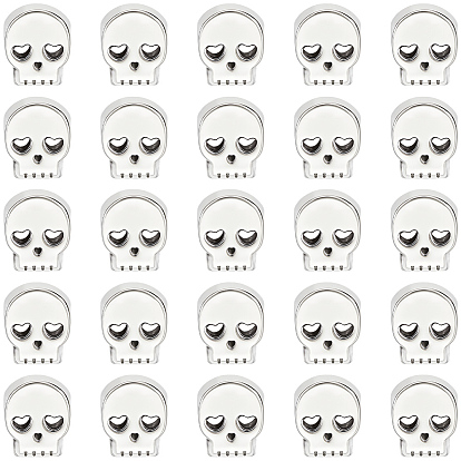 30европейские бусины из сплава, бусины с большим отверстием, череп