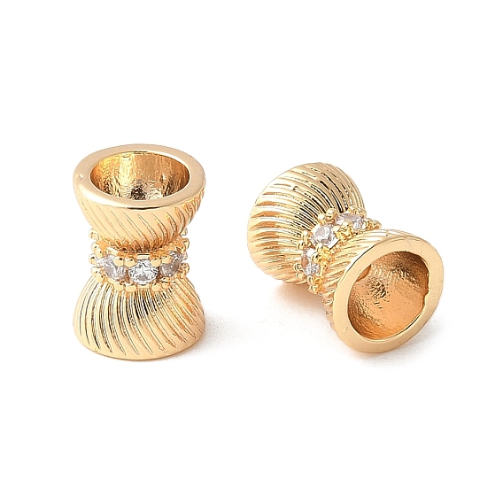 Латунные микропаве из прозрачного кубического циркония, без кадмия, без никеля и без свинца, песочные часы