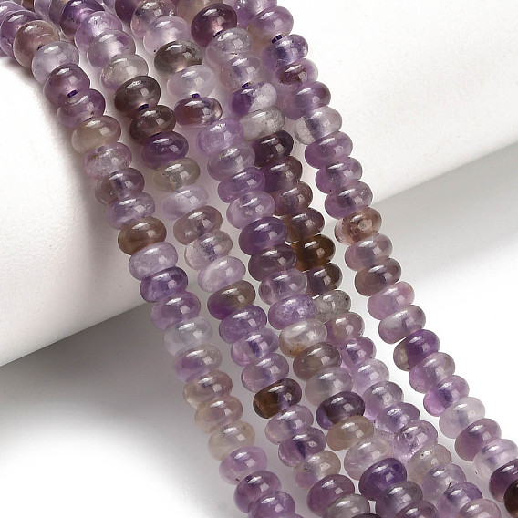 Природный аметист нитей бисера, рондель