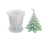 3D Christmas Tree DIY Candle Silicone Molds, for Xmas Tree Scented Candle Making