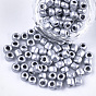 Plated Glass Seed Beads, Metallic Colours, Round
