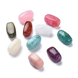 Acrylic Beads, Imitation Gemstone Style, Oval