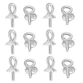 16 шт. 925 серебряные стержни для чашек, за половину пробурено бисера, 1Замшевая ткань из ПК, квадратная салфетка для полировки серебра, ткань для чистки ювелирных изделий