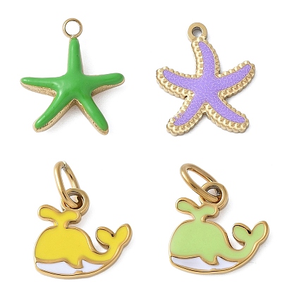 304 из нержавеющей стали шармы эмали, золотые