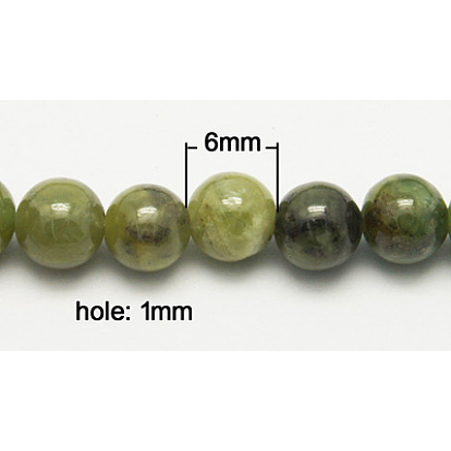 Natural Idocrase Beads Strands, Vesuvianite Beads, Round