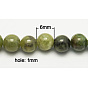 Natural Idocrase Beads Strands, Vesuvianite Beads, Round