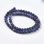 Natural Sodalite Beads Strands, Grand A, Round