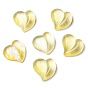 Translucent Resin Cabochons, Glitter Heart