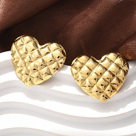 304 из нержавеющей стали серьги, ионное покрытие (ip), сердце