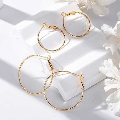 Латунные серьги обруча