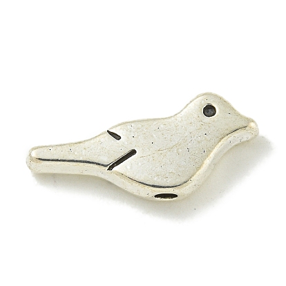 Сплавочные овальные бусины тибетского стиля , без кадмия и без свинца, античное серебро