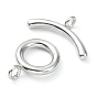 304 Stainless Steel Toggle Clasps, with Open Jump Rings, Round Ring