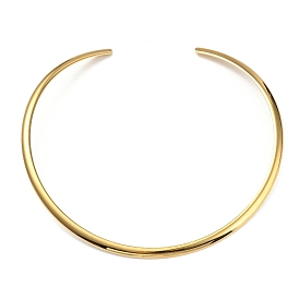 Вакуумное покрытие 202 колье-колье из проволоки из нержавеющей стали, жесткое ожерелье для женщин