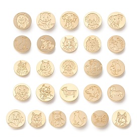 Золотистый тон сургучной печати, латунные головки штампов, для сургучной печати, серия домашних животных