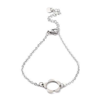 201 Stainless Steel Link Bracelets with Cable Chains