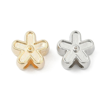 Ccb пластиковые европейские бусины, бусины с большим отверстием, цветок