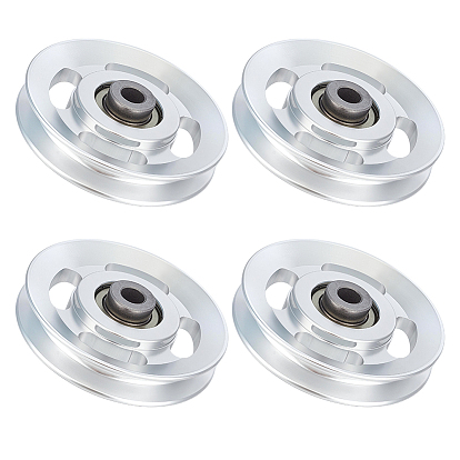 Aluminium Alloy Groove Pulley Wheel, Bearing Equipped Precision Pulley