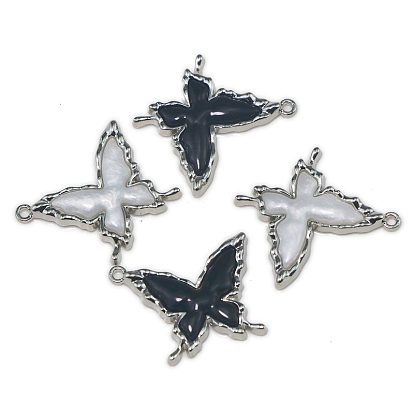 Подвески из эмали и сплава, очарование бабочки, платина