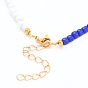 Glass Seed Beads Anklets, with Golden Plated 304 Stainless Steel Lobster Claw Clasps