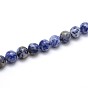 Natural Blue Spot Jasper Round Beads Strands