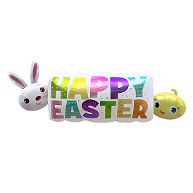 Easter Theme Aluminum Foil Balloons, for Festive Party Decorations