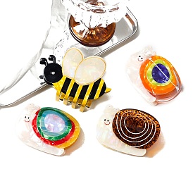 Симпатичные заколки-коготки из ацетата целлюлозы в виде улитки, аксессуары для волос для женщин девушки густые волосы