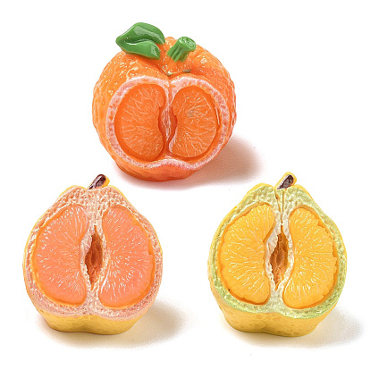 Opaque Resin Imitation Fruit Cabochons