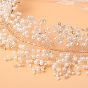 Handmade Pearl Bridal Headband - European and American Wedding Dress Accessories, Travel Photography Jewelry.