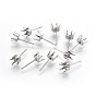 316 Stainless Steel Stud Earring Findings, Earring Settings for Rhinestone