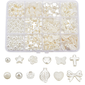 Наборы для изготовления ювелирных изделий своими руками, в том числе бусины из абс-пластика с имитацией жемчуга, акриловые подвески, бусины и кабошоны из смолы