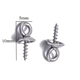 Скобы для крепления колышков из нержавеющей стали, за половину пробурено бисера