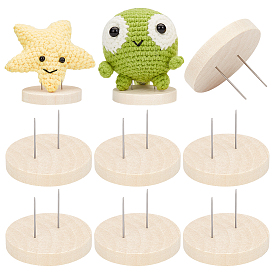 Деревянная подставка для основания вязаной крючком куклы, с 304 штифтов из нержавеющей стали