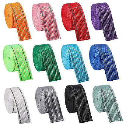 22 ярдов 11 цветов, имитация нейлона, светоотражающая лента, аксессуары для одежды